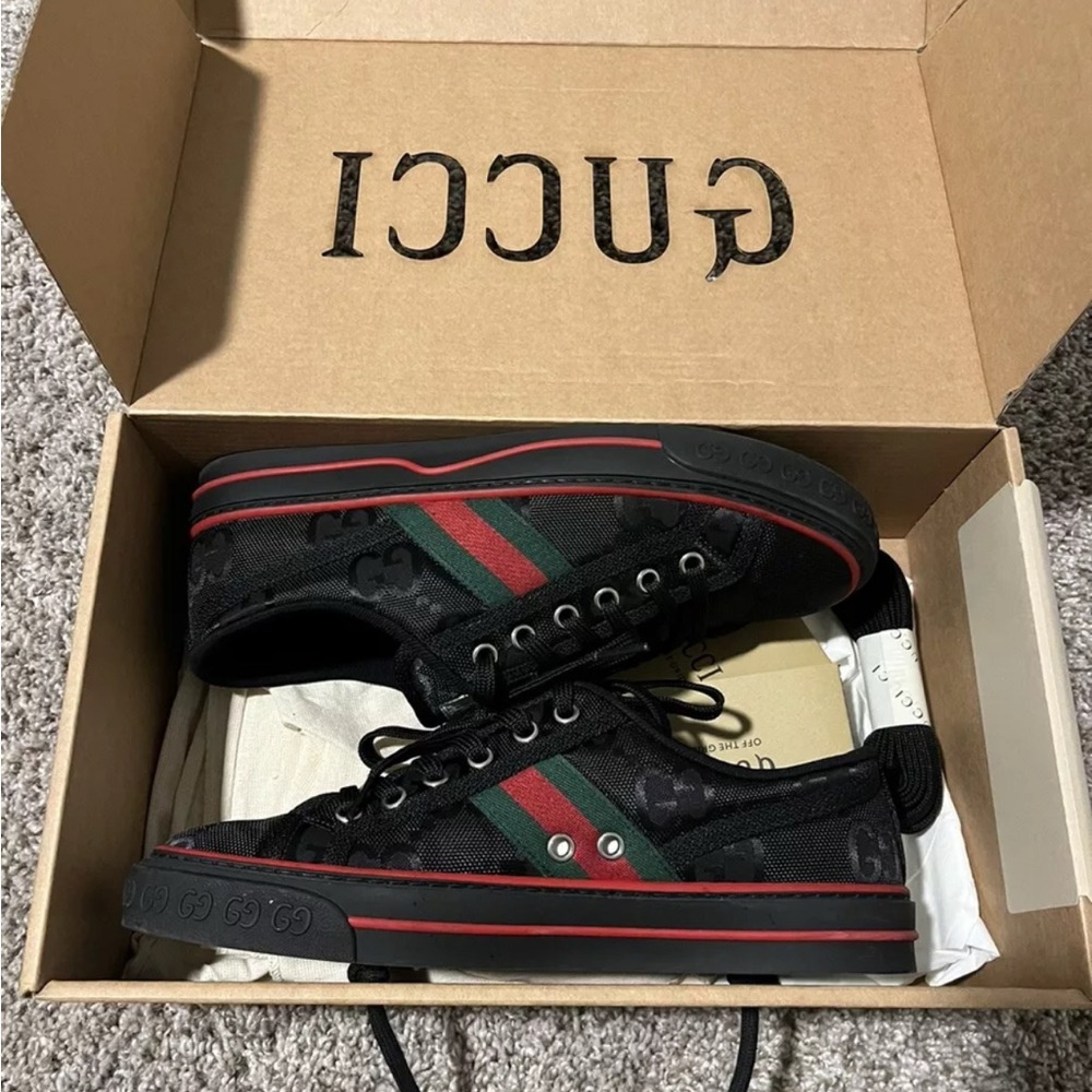 Gucci Nylon GG Eco Shoes Women’s Size 38.5/UK 5.5/US 8.5